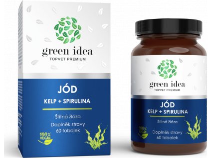 Jód - Kelp + Spirulina GREEN IDEA, 60 tbl