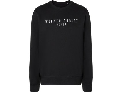 Mikina Werner Christ Horse, unisex, černá
