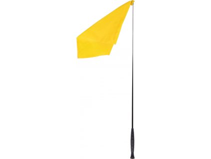 Hůlka s praporkem na práci ze země QHP, 110 cm, yellow
