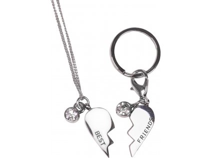 Set přívěsku a řetízku Friendship QHP, silver