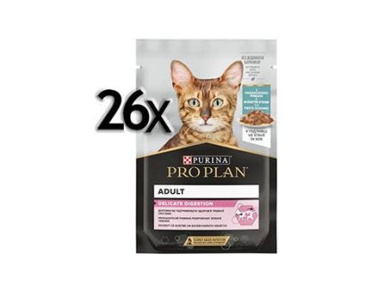 Kapsičky pro kočky ProPlan Delicate, ryba, 26x85 g