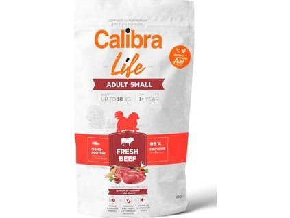 Granule pro psy Calibra Life Adult Small, hovězí, 100 g