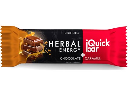 Tyčinka iQuick bar EVA s.r.o., čokoláda + karamel, 1 ks