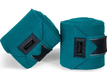 Bandáže fleecové Aurora Blues Equestrian Stockholm, 4 ks, 4 m, blue