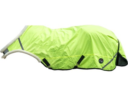 Deka pracovní Reflective HKM, nepromokavá, reflexní, s fleecem, neon yellow