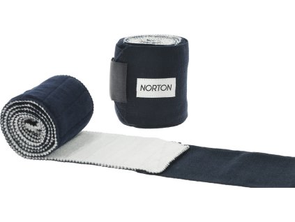 Bandáže elastické 2v1 NORTON, pracovní, 1,5 m, pár, navy blue