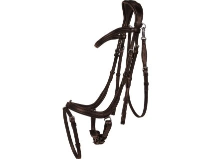 Uzdečka Salerno QHP, hnědá (Velikost PONY)