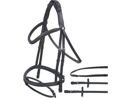 Uzdečka Take-Off Line BUSSE, černá (Velikost FULL)