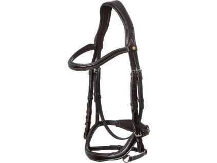 Uzdečka Micklem Equestro, tmavě hnědá (Velikost COB)