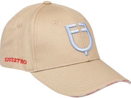 Kšiltovka New Collection EQUESTRO, oxford tan/chambray blue