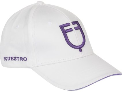 Kšiltovka New Collection EQUESTRO, white/dahlia purple