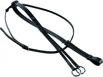 Martingal kožený Star, černý (Varianta PONY)