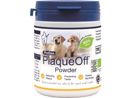 Doplněk pro psy Powder ProDen PlaqueOff, 180g