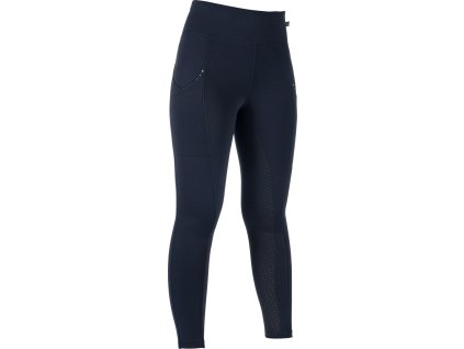 Legíny jezdecké Cosy II HKM, s gripem, zimní, dětské, deep blue