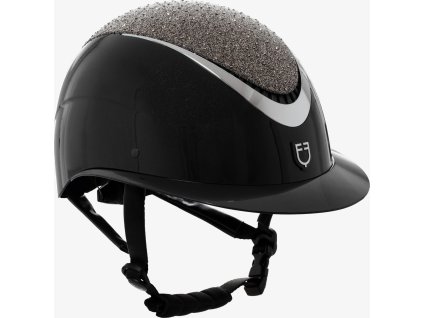 Helma jezdecká Luxury Equestro, black/silver