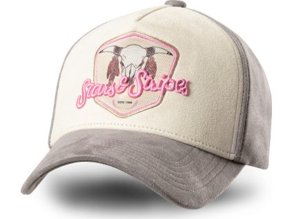 Kšiltovka Buffalo Stars & Stripes, beige/grey