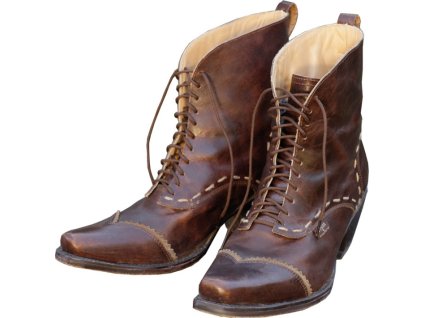 Boty westernové Ashley Stars & Stripes, dámské, hnědé