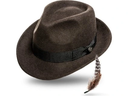 Klobouk Egon Stars & Stripes, hnědý (Obvod hlavy S)