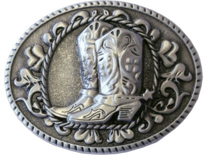 Spona na opasek GS-407 Stars & Stripes, silver