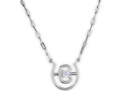 Náhrdelník křišťálový Swarovski Equestrian Stockholm, silver