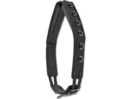 Obřišník lonžovací kožený Waldhausen, černý