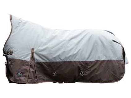 Deka výběhová Norwich HKM, s vyšším krkem, s fleecem, beige/brown