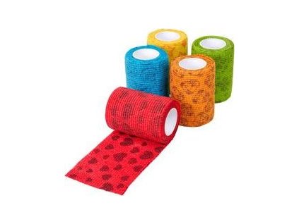 Obinadlo elastické Fun-Flex Care Inside, 7,5 cmx4,5 m, mix 10 ks