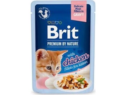 Kapsička pro koťata Brit Premium, kuřecí filetky, 85 g