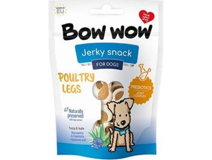 Pamlsky pro psy Bow wow, drůbeží stehýnka, 80 g