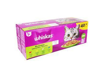 Kapsičky pro kočky Whiskas Core drůbeží výběr v želé, 40x85 g