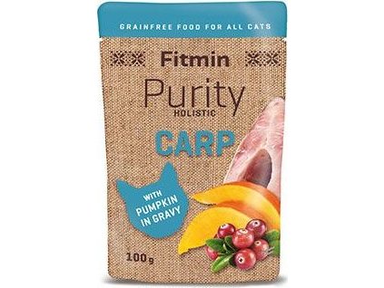 Kapsička pro kočky Fitmin cat Purity kapr s dýní kapsa, 100 g