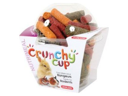 Pochoutka pro hlodavce CRUNCHYCUP Zolux vojtěš/mrk/řepa, 180 g