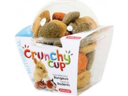 Pochoutka pro hlodavce CRUNCHYCUP Zolux mrkev/vojtěška, 200 g