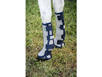 Chrániče proti hmyzu Horseware, pár, silver & navy