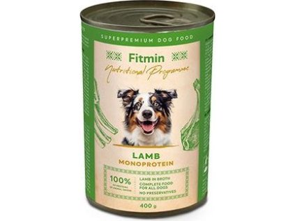Konzerva pro psy Fitmin NP, jehněčí, 400 g