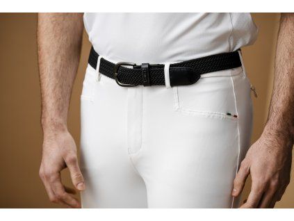 Pásek pletený Lucca AA, core black (Délka 80 cm)