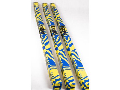 Kavalety měkké HORSIMO, 3 ks, 2,2 m, 10x10 cm, yellow/blue