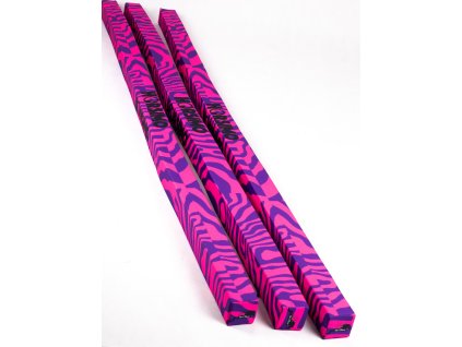 Kavalety měkké HORSIMO, 3 ks, 2,2 m, 10x10 cm, pink/purple