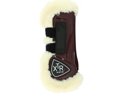 Kamaše přední XTR Norton, s beránkem, pár, hnědé