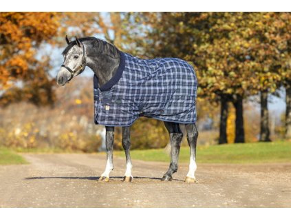 Deka stájová Rhino Original Vari Layer®, 250 g, navy check/indigo