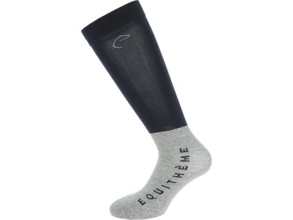 Podkolenky Compet Equithème, pár, navy/light grey