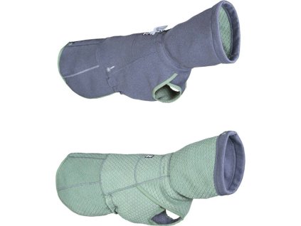 Obleček pro psy Razzle Dazzle Midlayer HURTTA, 40 cm, ostružinový/zelený