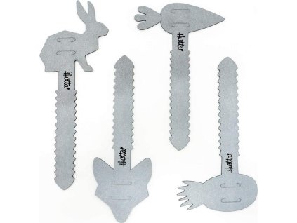 Figurka reflexní na obojek pro psy Razzle Dazzle HURTTA, 4 ks