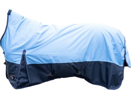 Deka výběhová Norwich HKM, s vyšším krkem, s fleecem, navy/light blue