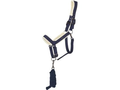 Set ohlávky s vodítkem Sensisoft QHP, navy (Velikost FULL)