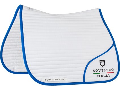 Dečka podsedlová X Fise Equestro, drezurní, white/azzurro savoia