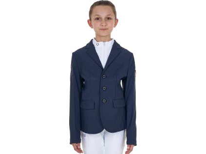 Sako závodní X Fise Equestro, dětské, navy blazer
