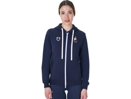 Mikina s kapucí X Fise Equestro, dámská, navy blazer