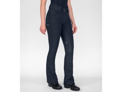 Kalhoty jezdecké Comfort Ride ELT, s gripem, vyšším pasem, dámské, deep blue