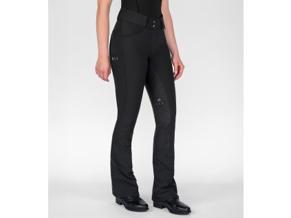 Kalhoty jezdecké Comfort Ride ELT, s gripem, vyšším pasem, dámské, černé